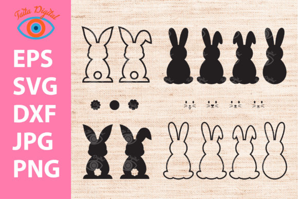 Download Easter Bunny Shape Silhouette Svg - Shape silhouette Collection