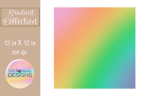 Download Rainbow Bright Ombre Gradient Background - Background Collection