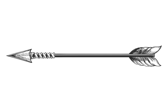 Download Decorative Arrow Sketch. Bohemian Style - Bohemian style Collection