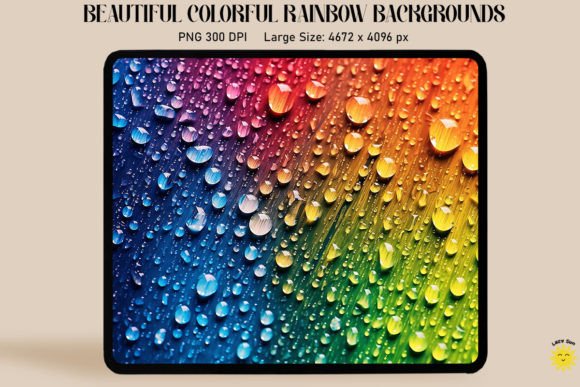 Download Colorful Rainbow and Drops Backgrounds - Background Collection