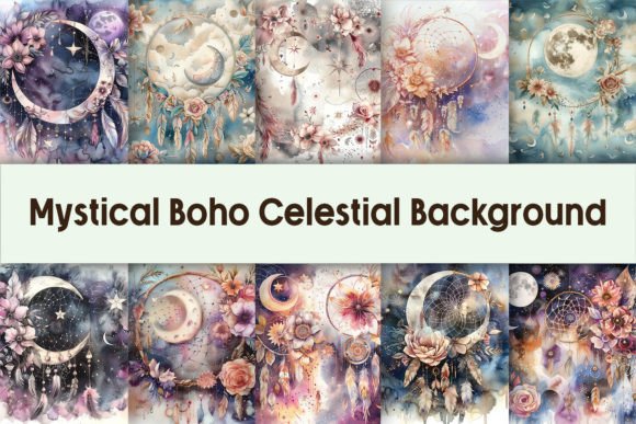 Download Mystical Boho Celestial Background - Background Collection