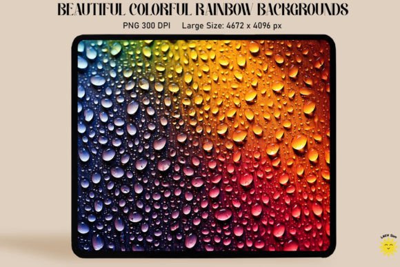 Download Colorful Rainbow and Drops Backgrounds - Background Collection