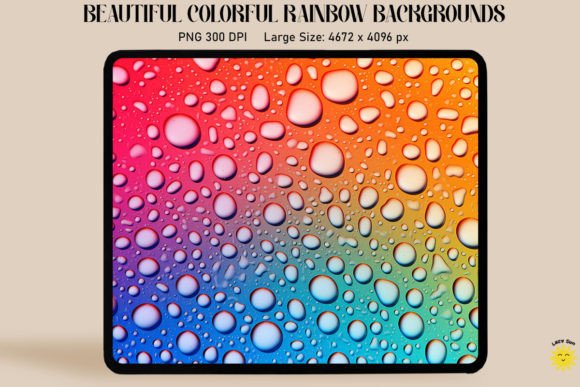 Download Rainbow Gradient and Drops Backgrounds - Background Collection